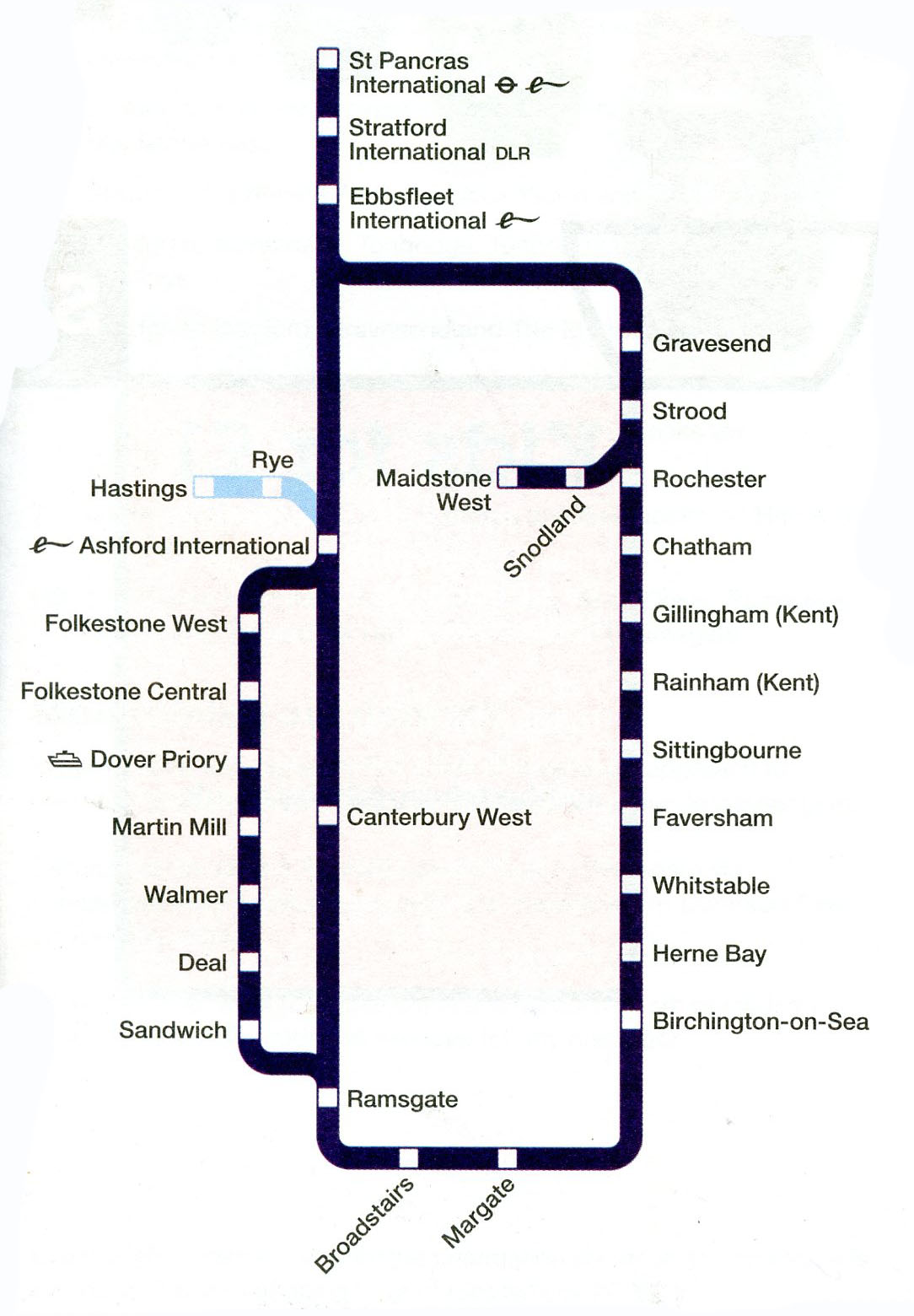 South Eastern Train Rail Maps